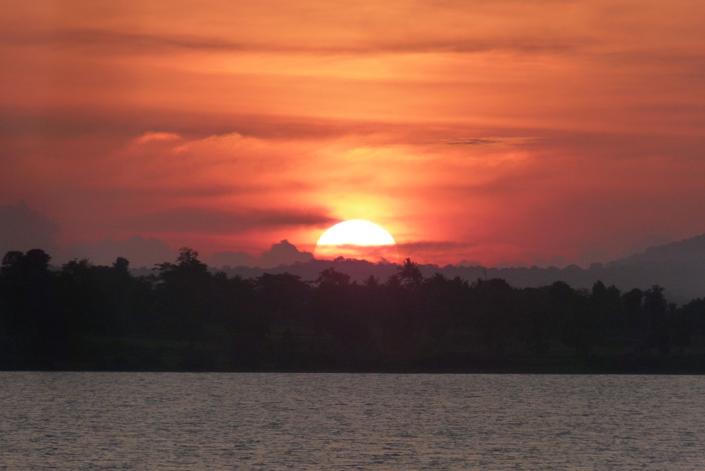 Sonnenuntergang am Kabini Stausee