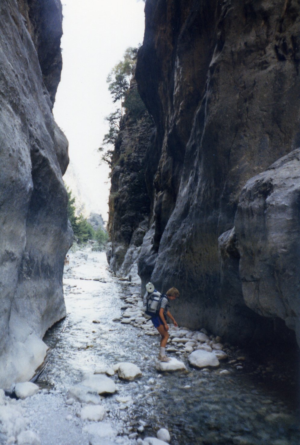 Martin in der Samaria Schlucht 1985