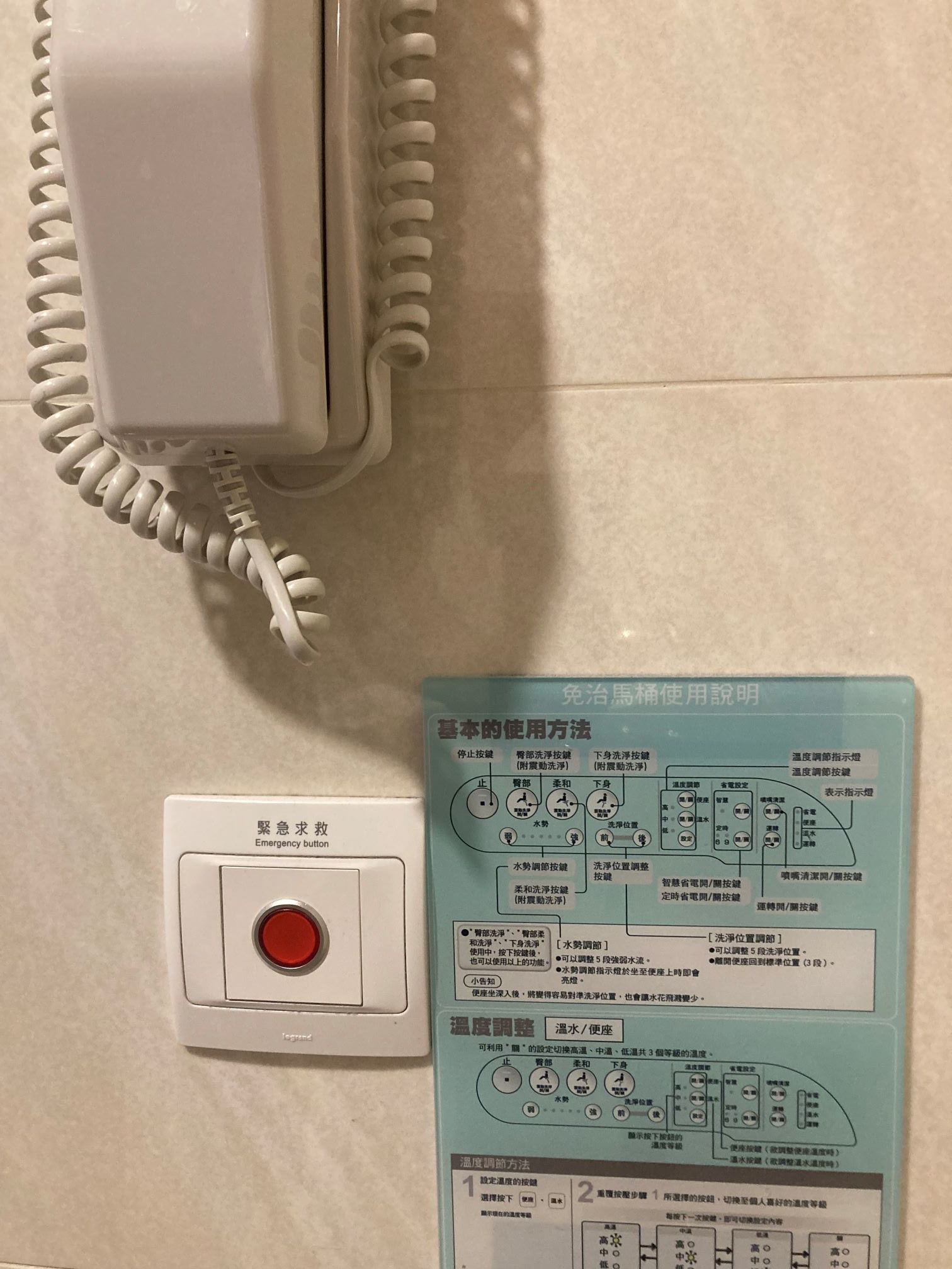 WC Bedienung