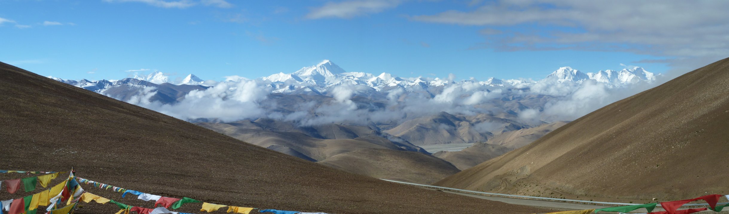 Mt. Everest, Makalu und Lhotse